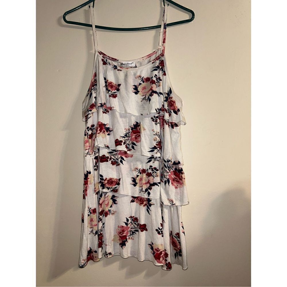 Plus size cold shoulder floral top size xl